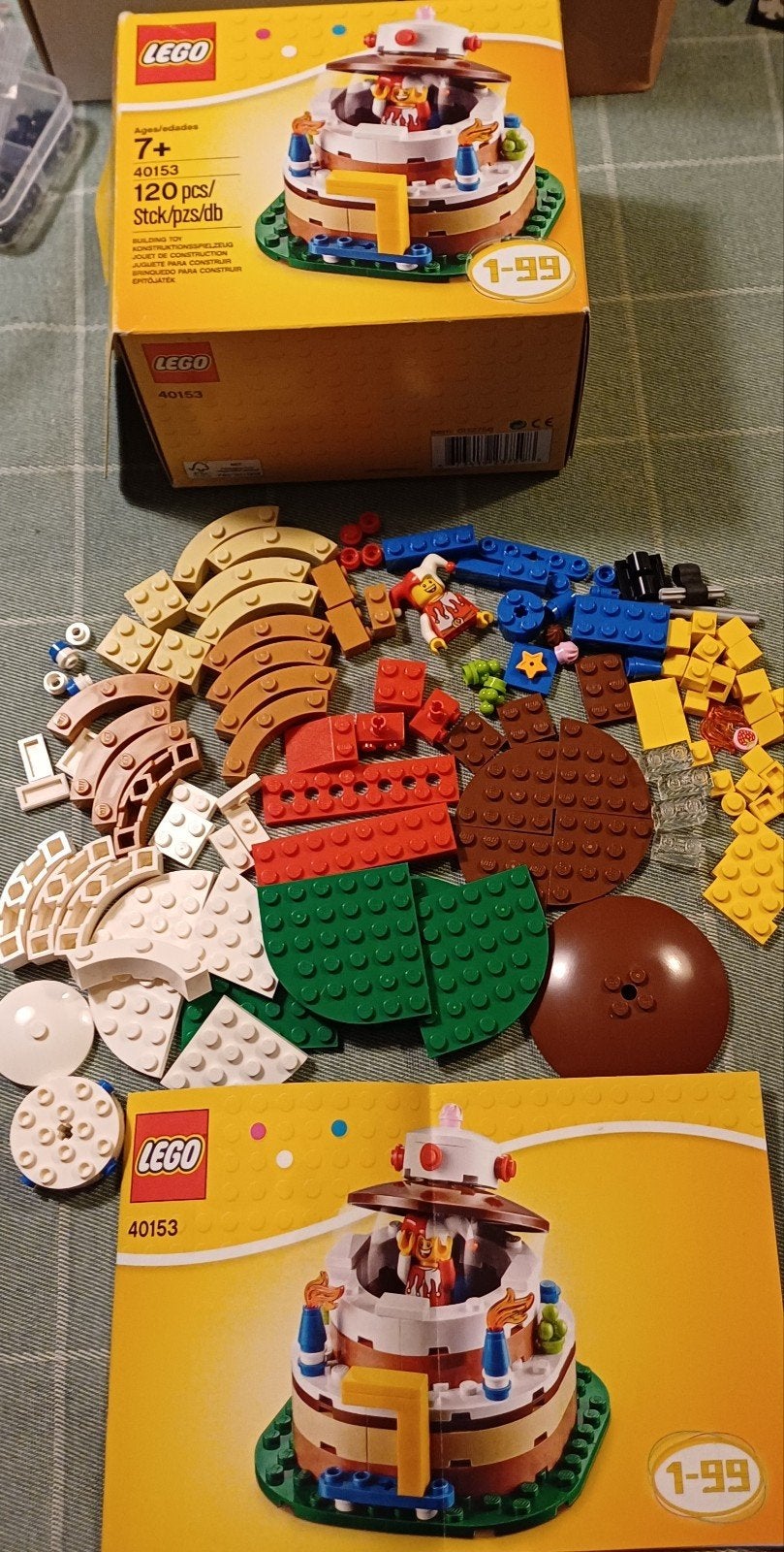 LEGO 40153 Verjaardagstaart -zo goed als nieuw in doos, Ophalen of Verzenden, Zo goed als nieuw