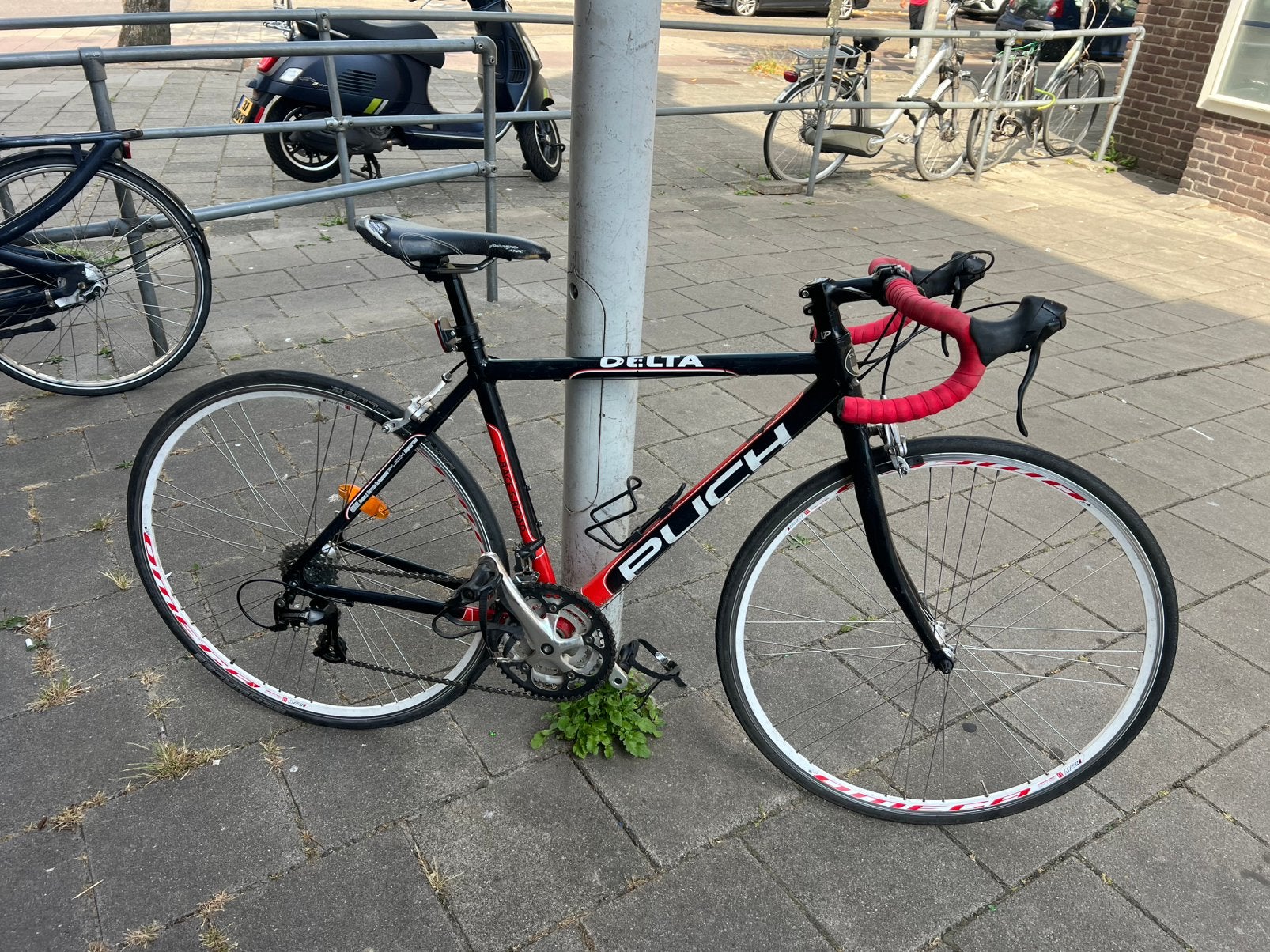 race fiets rijd prima, 28 inch, Gebruikt, Velgrem, 49 tot 53 cm