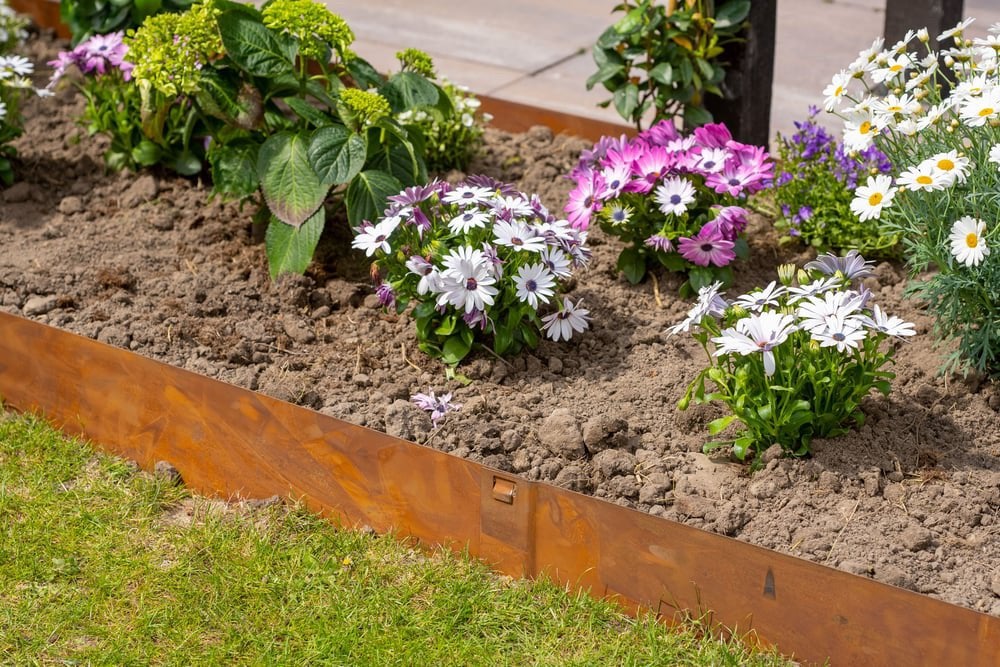 5 stuks Cortenstaal borderrand 24x106cm, Ophalen, Nieuw