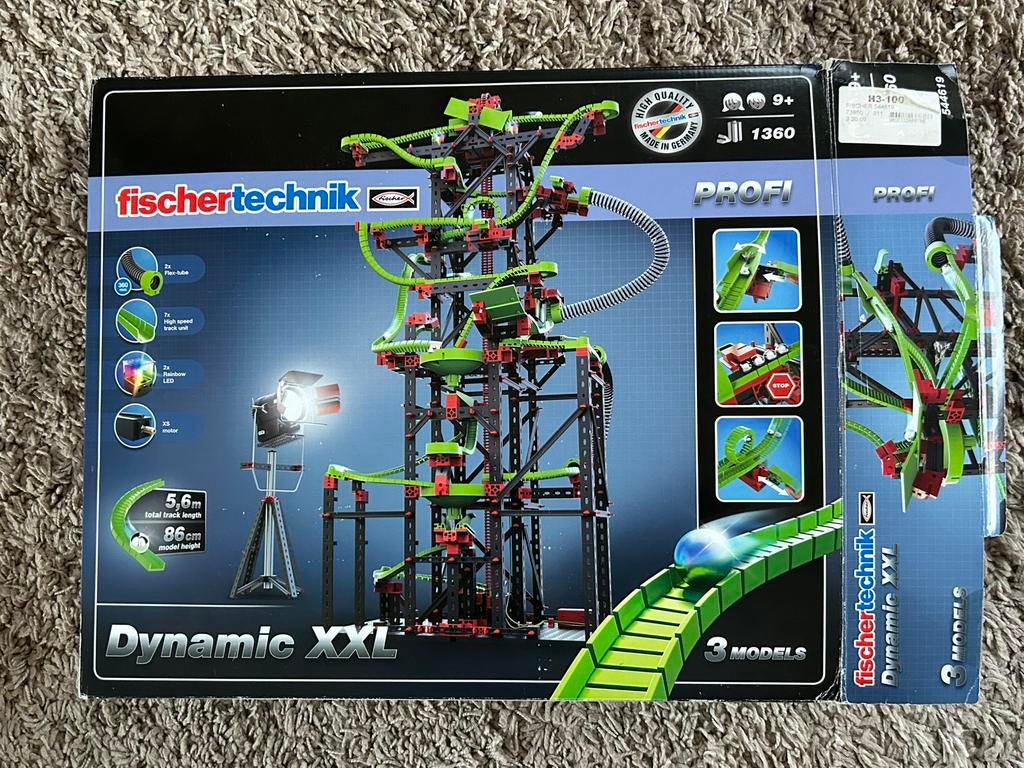 Fischertechnik dynamic XXL knikkerbaan, Ophalen of Verzenden, Zo goed als nieuw, Overige merken