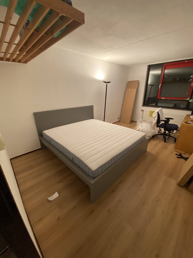 IKEA MALM BED, Huis en Inrichting, Ophalen, Tweepersoons, Zo goed als nieuw, 180 cm