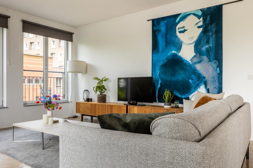 Urban Cotton Lady in Blue Wandkleed (Large, 145x190 cm), Huis en Inrichting, Woonaccessoires | Wanddecoraties, 145 cm, 190 cm