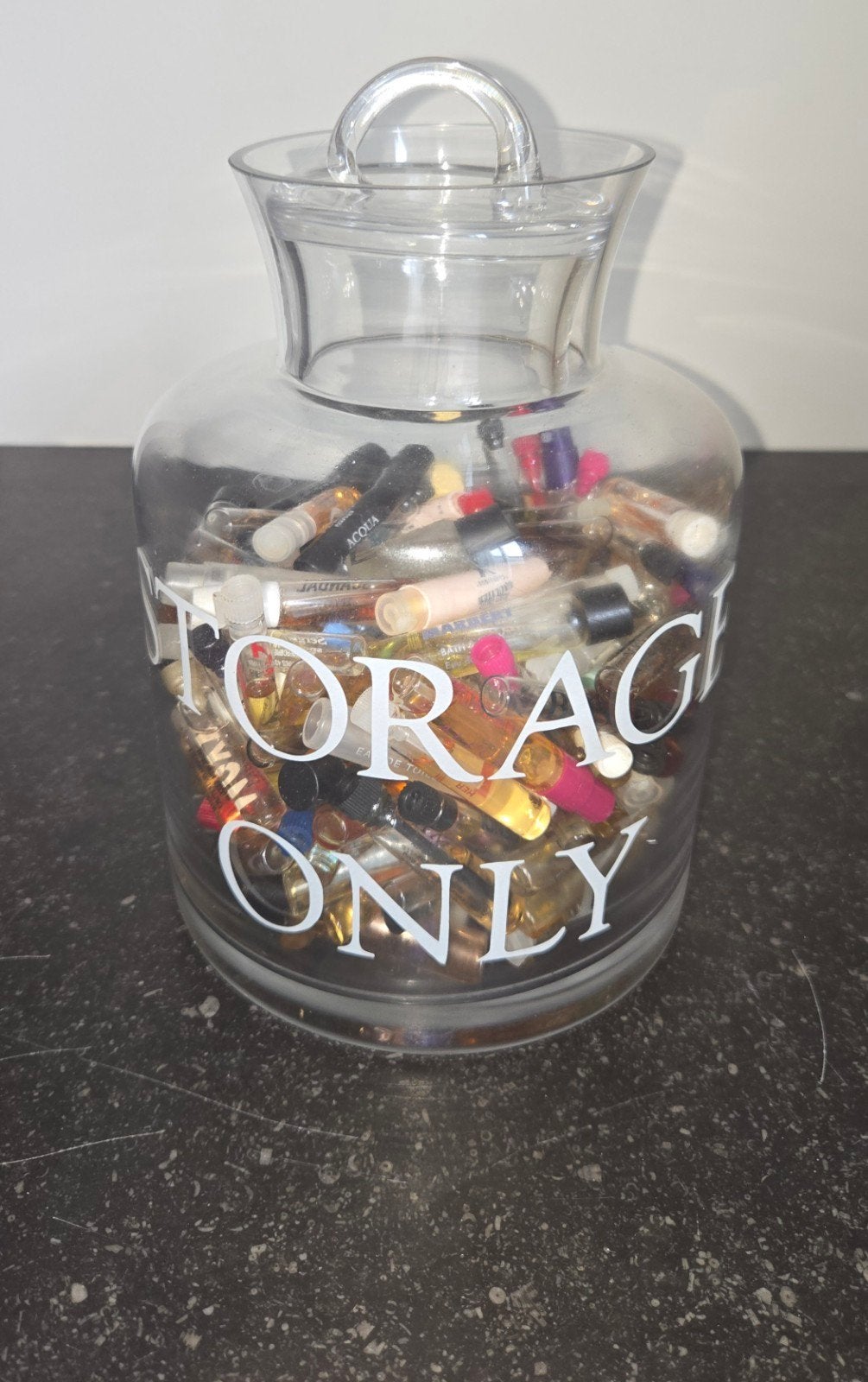 Riviera Maison Storage jar, Ophalen of Verzenden, Zo goed als nieuw, Parfumfles, Gevuld