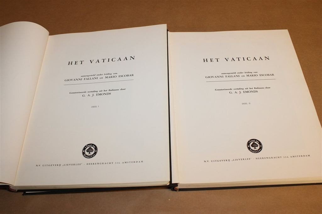 Het Vaticaan — 2 Delen, Kunst & Geschiedenis 1949, Boeken, Ophalen of Verzenden, Gelezen, Overige gebieden