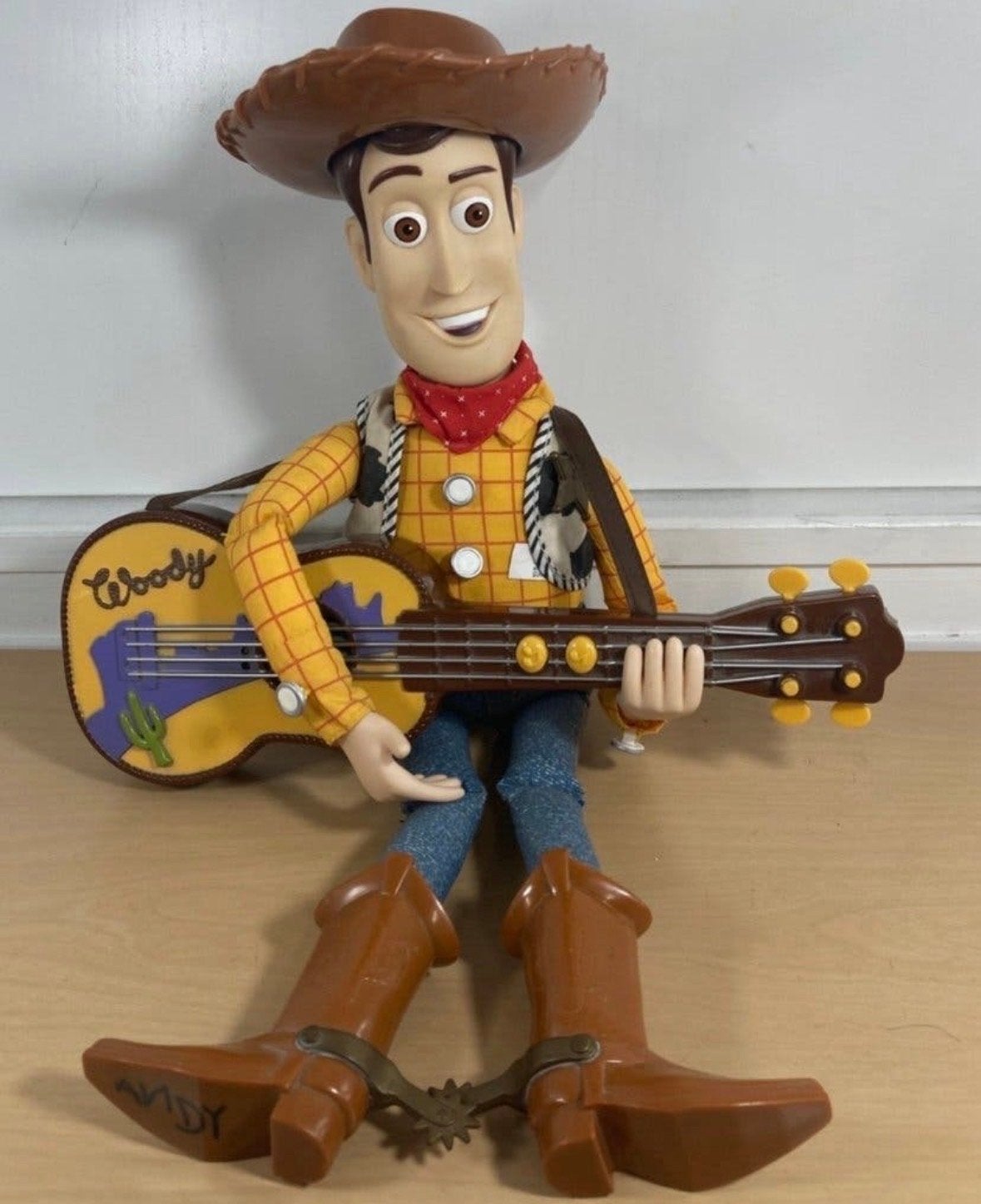 Woody Toy Story pop met gitaar, Ophalen of Verzenden, Gebruikt, Jongen of Meisje