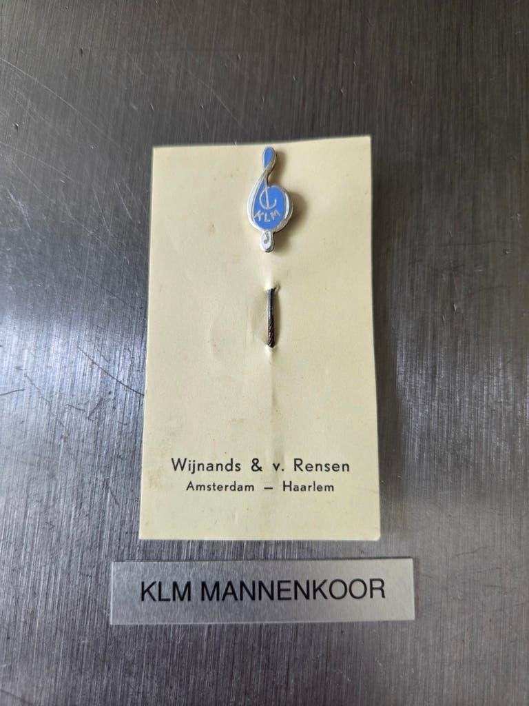 KLM speldje mannenkoor, Verzamelen, Luchtvaart en Vliegtuigspotten, Ophalen of Verzenden, Gebruikt, Overige typen