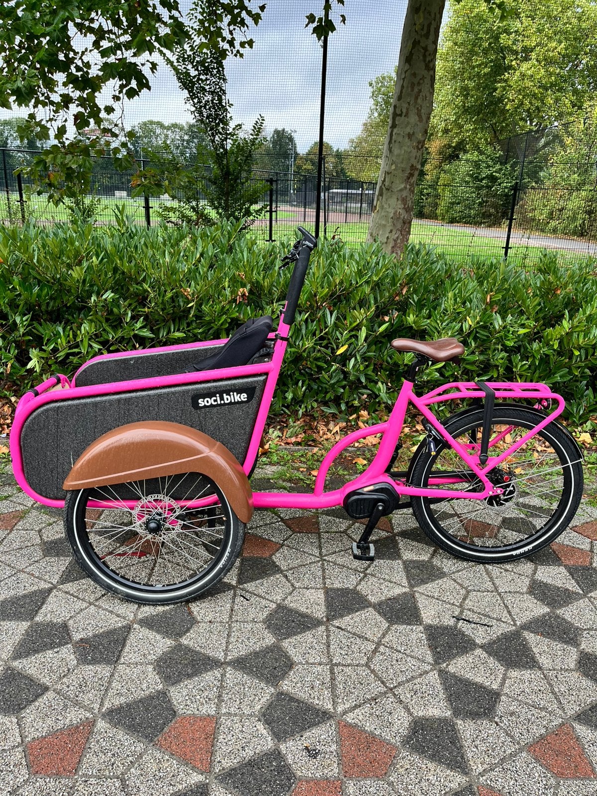 Bakfiets socibike compact electrisch, Fietsen en Brommers, Fietsen | Bakfietsen, Overige merken, Elektrisch, Ophalen of Verzenden