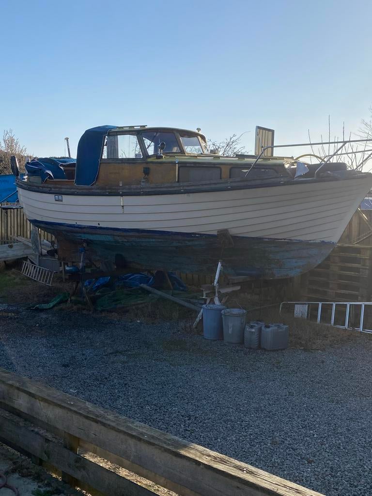 Klassieke polyester motorkruiser zweeds, Watersport en Boten, Ophalen of Verzenden, Gebruikt
