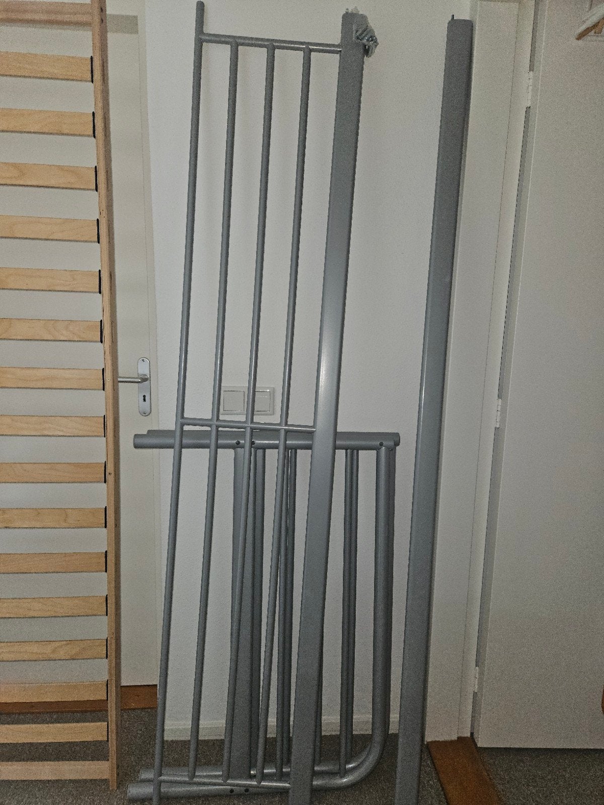 Mooi 1 persoons sterk bed met sultan lattenbodem en matras, Ophalen, Gebruikt, 90 cm, Eenpersoons