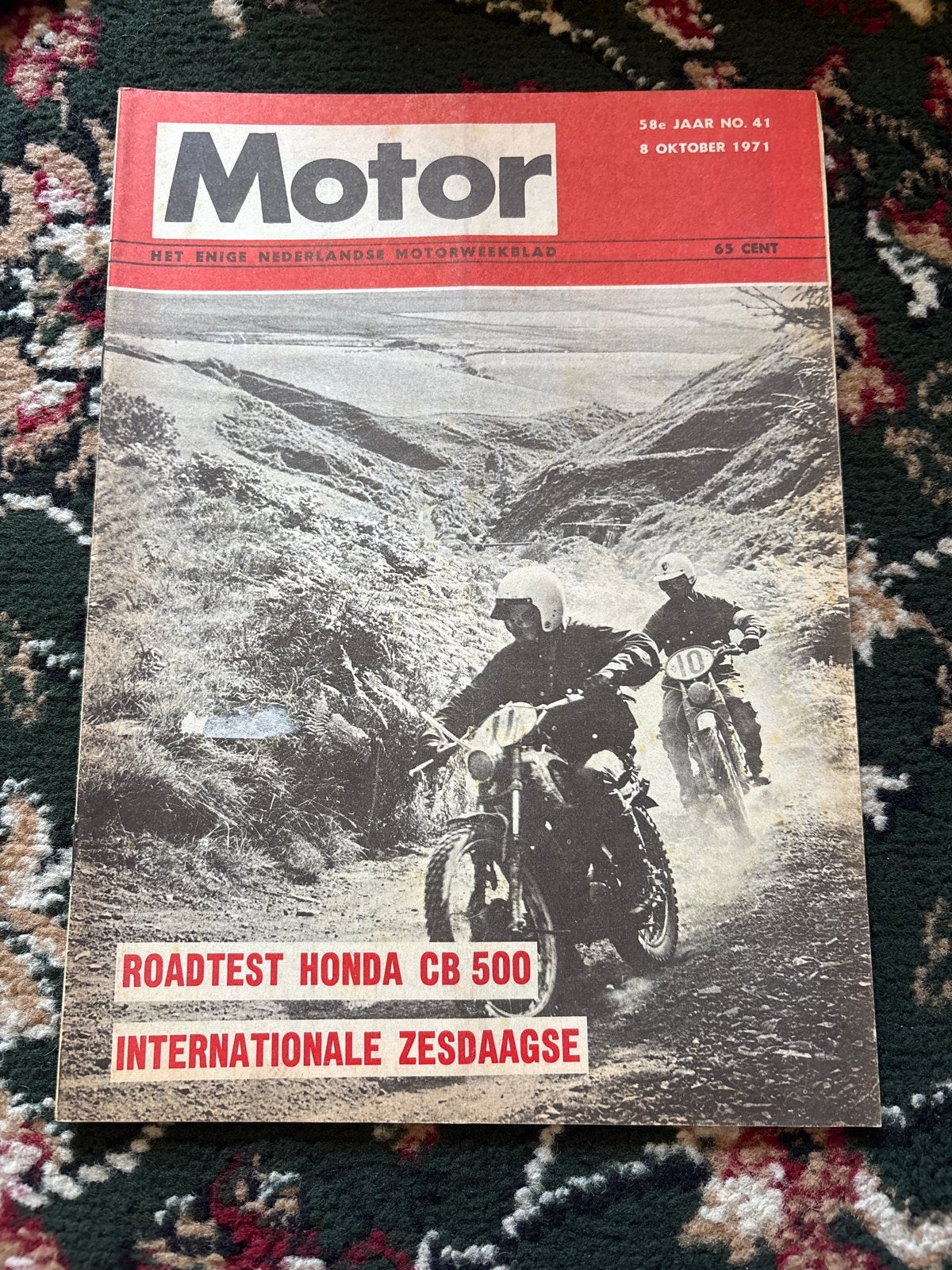 Motor Magazine - 8 Oktober 1971 - Roadtest Honda CB 500, Ophalen of Verzenden, Gelezen, Algemeen