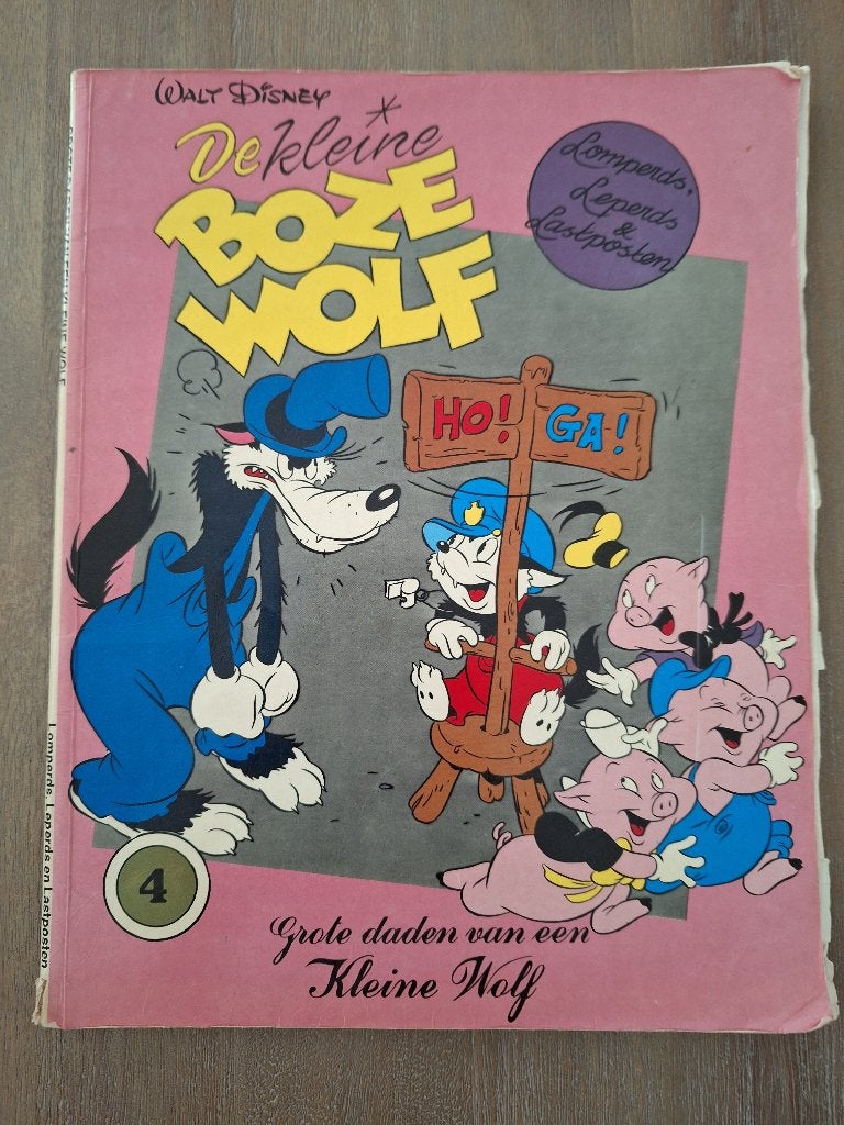 De kleine boze wolf Nr. 4, 1979, Ophalen of Verzenden, Zo goed als nieuw, Walt Disney, Eén stripboek