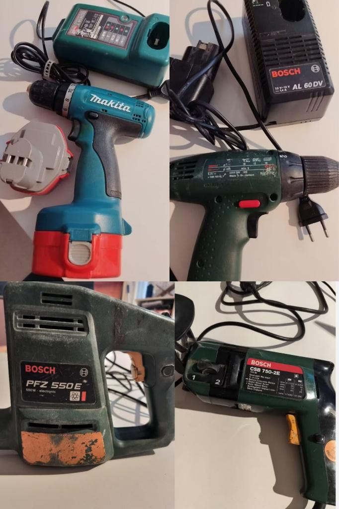 4-Tool Set: Makita & Bosch, Ophalen of Verzenden, Gebruikt