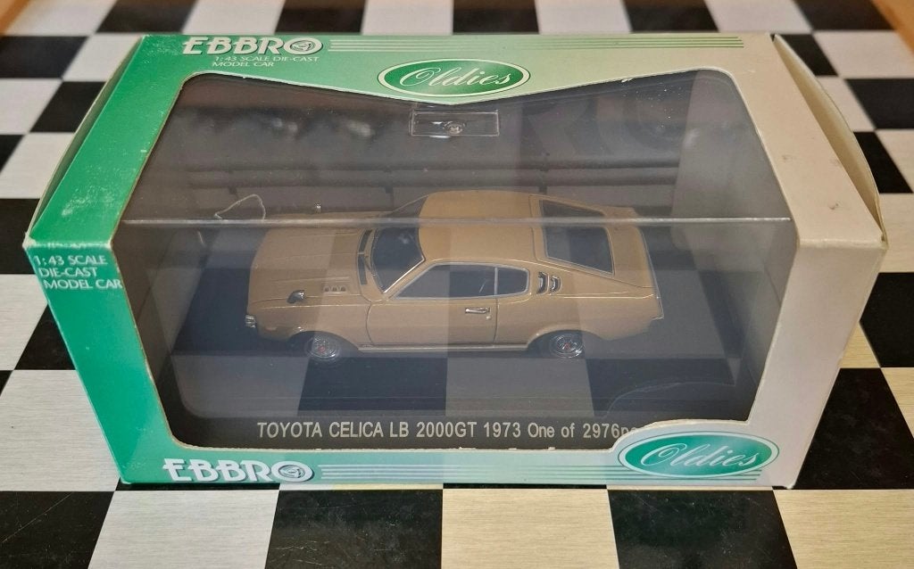EBBRO TOYOTA CELICA LB 2000GT 1;43 GOLD, Ophalen of Verzenden, Nieuw, Auto, Overige merken