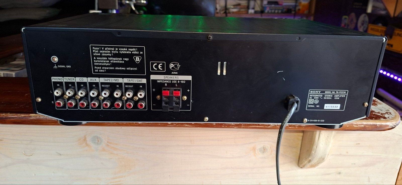 Sony TA-FE230 Geïntegreerde Stereo Versterker, Gebruikt, Ophalen of Verzenden, 60 tot 120 watt, Sony