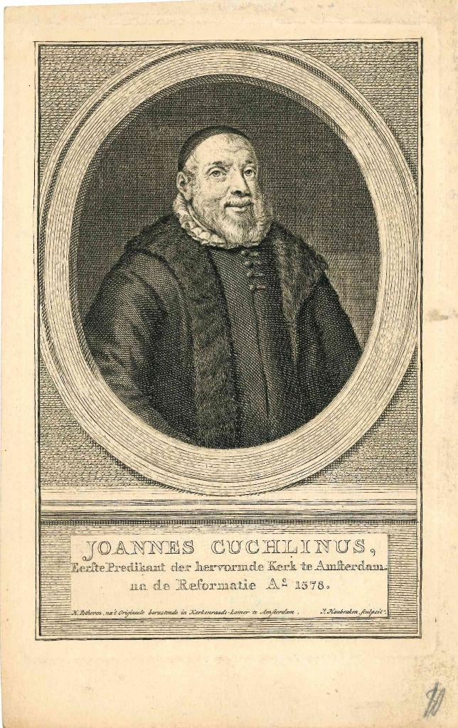 10 Ets Jacobus Houbraken van Johannes Cuchlinus - 1760, Antiek en Kunst, Kunst | Etsen en Gravures, Ophalen of Verzenden