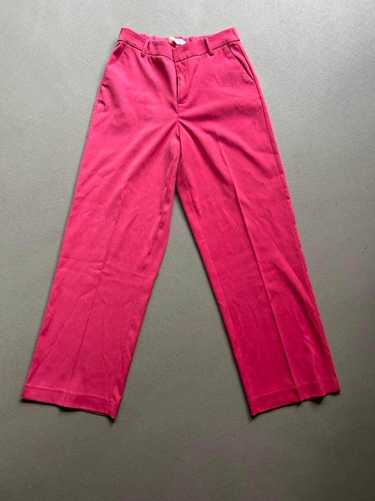 Stijlvolle Roze Wide Leg Broek van Yaya - Maat 36, Ophalen of Verzenden, Zo goed als nieuw, Maat 36 (S), Roze