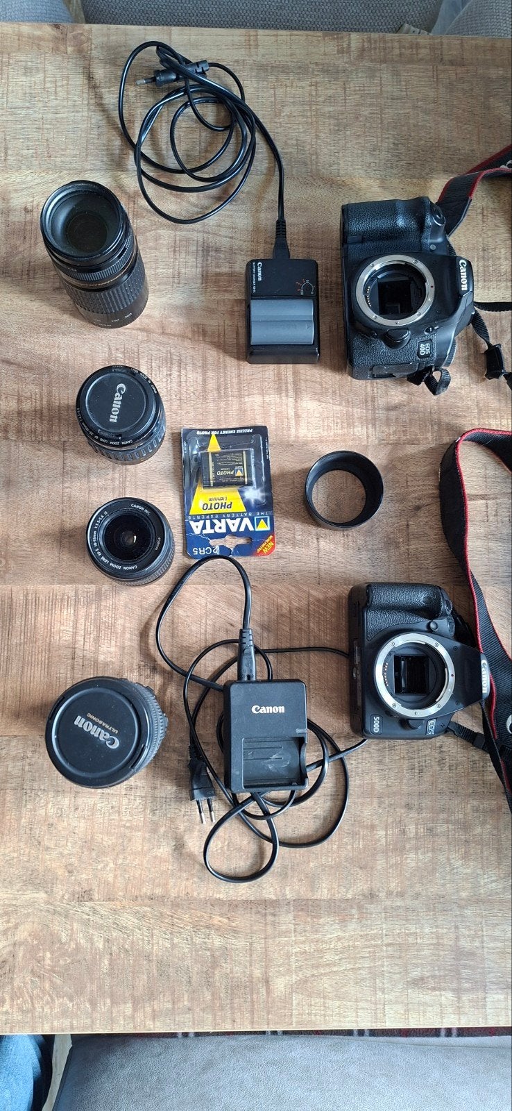 Canon EOS 40D  en Canon EOS 500D, Audio, Tv en Foto, Fotocamera's Digitaal, Ingebouwde flitser, Gebruikt, Spiegelreflex, Ophalen of Verzenden