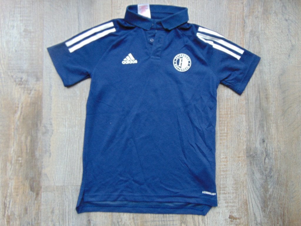 Adidas Feyenoord polo T-shirt blauw maat 140 shirt kort mouw, Adidas, Ophalen of Verzenden, Zo goed als nieuw, Shirt of Longsleeve