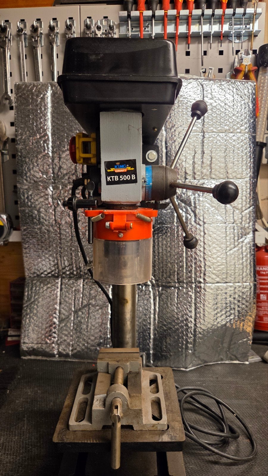 King Craft KTB 500 B Kolomboormachine met machineklem, Doe-het-zelf en Verbouw, Gereedschap | Boormachines, Ophalen, Zo goed als nieuw