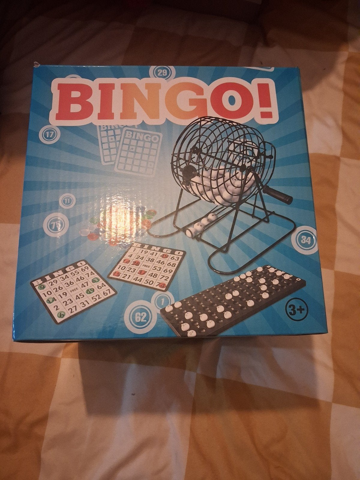 Bingo Spel Compleet met Draaimolen en Kaarten, Drie of vier spelers, Ophalen, Zo goed als nieuw