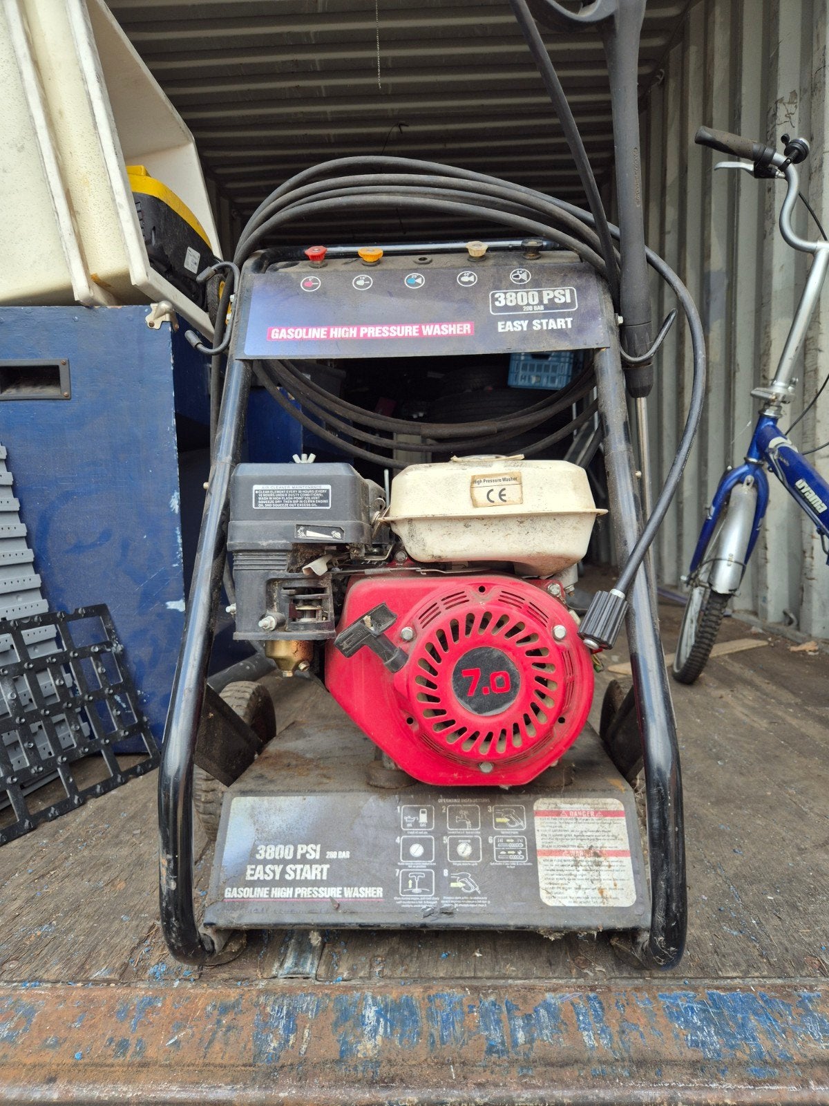 hogedrukreiniger Honda 3800 psi, Ophalen, Gebruikt, Benzine, Honda