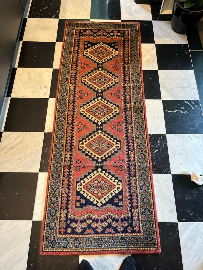 Kashmir Tapijt van Brink & Campman - 70x200 cm, Zo goed als nieuw, 150 tot 200 cm, Rechthoekig, Rood