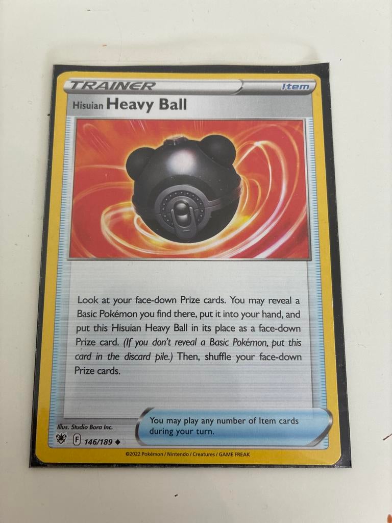 Pokémon TCG: Hisuian Heavy Ball Trainer Kaart 146/189, Verzenden, Zo goed als nieuw, Losse kaart
