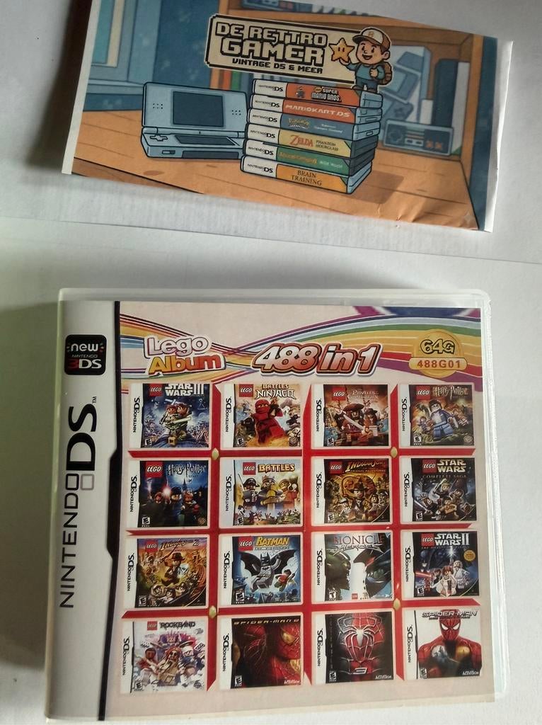 Nintendo DS/3DS Spel: 488 in 1 (Lego, Marvel+), Nintendo, Nintendo, 1 speler, Nieuw