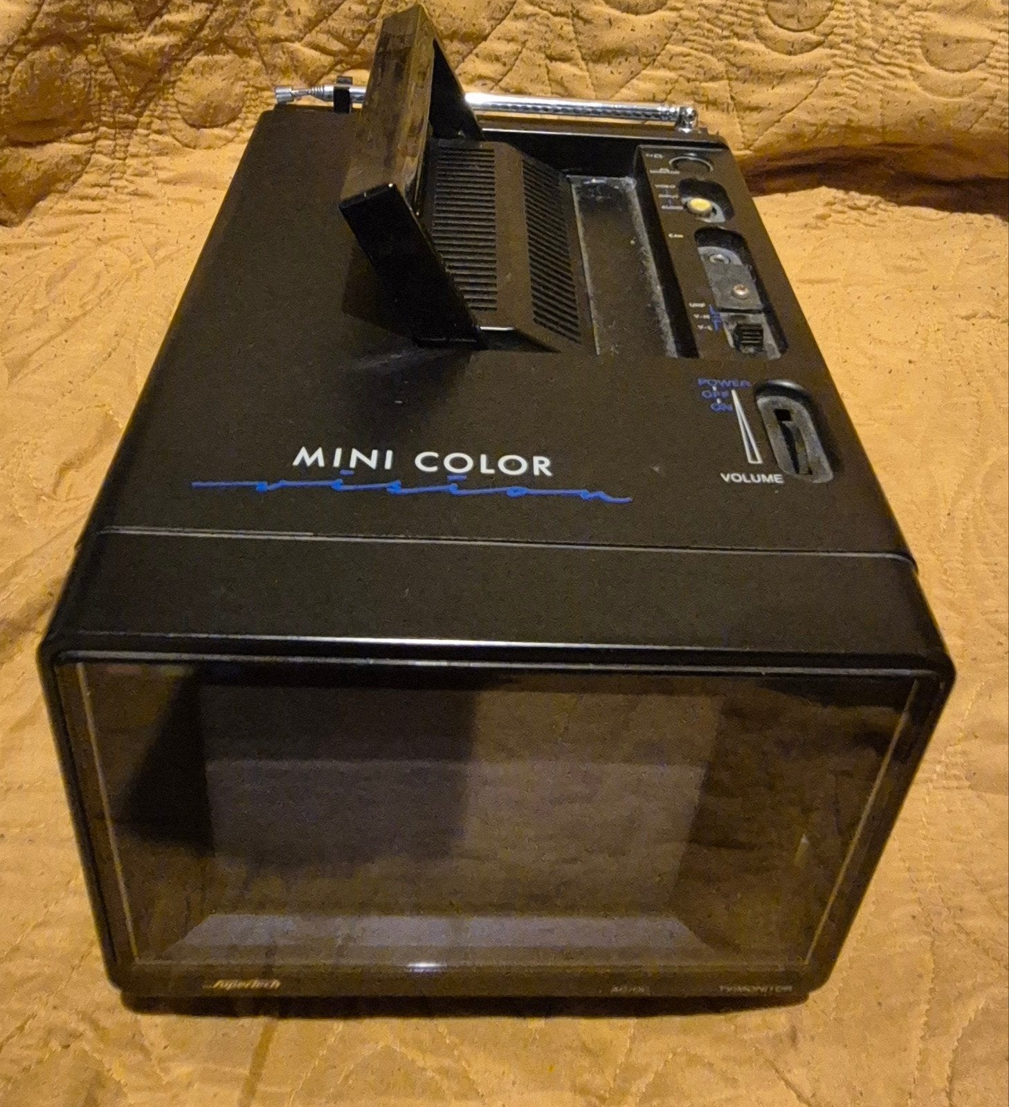 Vintage MIni coler TV  SUPERTECH, Witgoed en Apparatuur, Wekkers, Ophalen