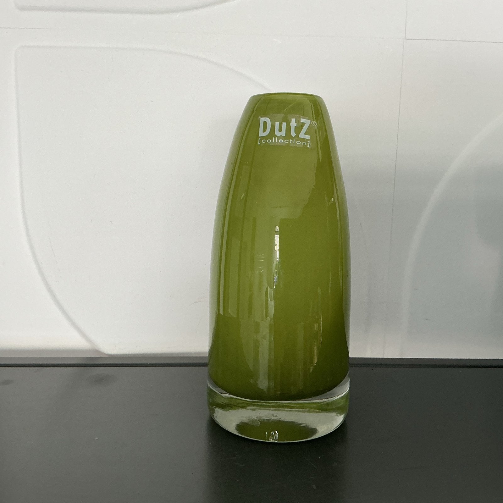 Dutz Collection Groene Glazen Vaas - Zo goed als nieuw, Ophalen of Verzenden, Zo goed als nieuw, Groen, Glas