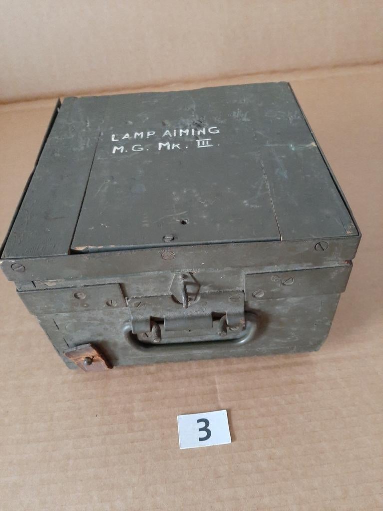 Originele Militaire kist Lamp Aiming MG Mk III Kist, Verzamelen, Militaria | Tweede Wereldoorlog, Ophalen of Verzenden, Landmacht