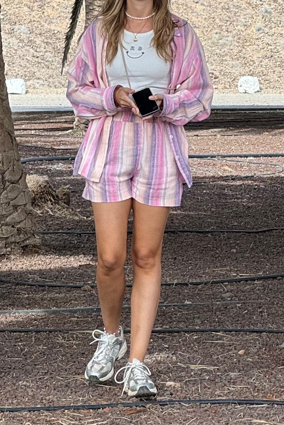 Loavies set: blouse en short - Maat XS, Kleding | Dames, Ophalen of Verzenden, Zo goed als nieuw, Maat 34 (XS) of kleiner, Roze