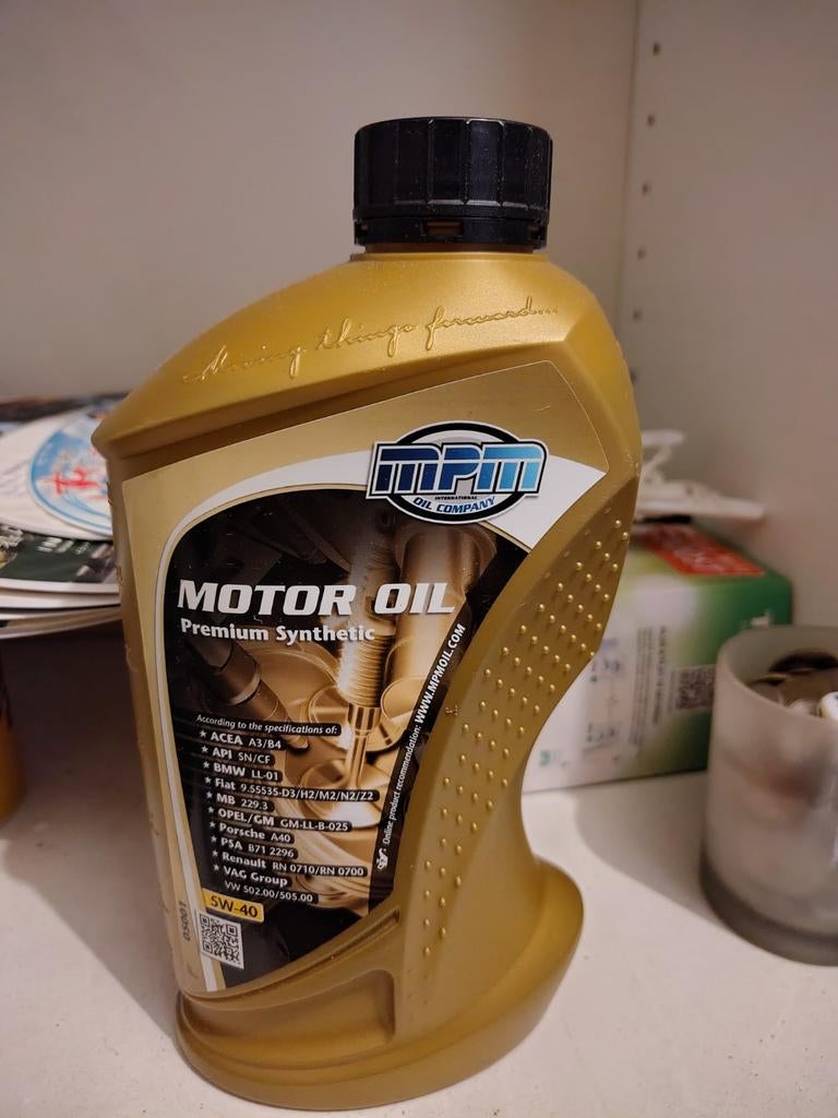 MPM Motorolie Premium Synthetic 5W-40, Ophalen, Nieuw, BMW