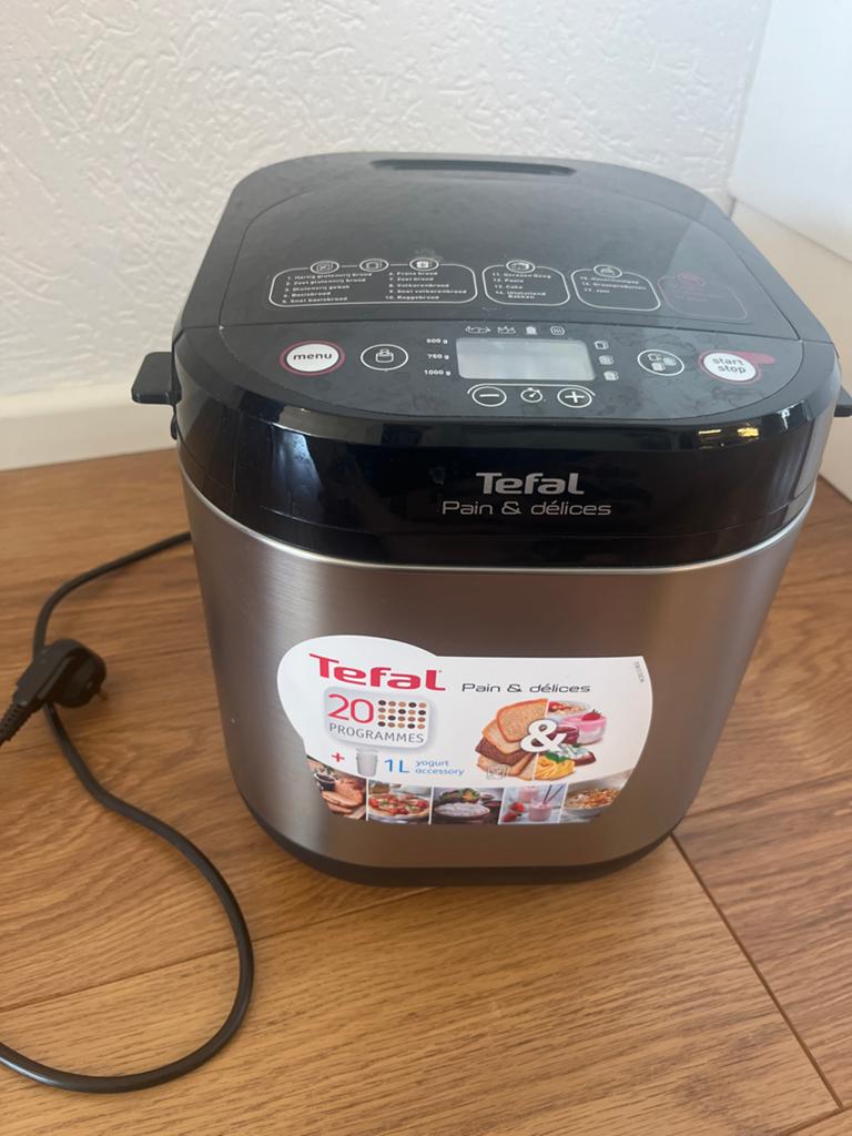 Tefal Pain & Delices Broodbakmachine + reserve onderdelen, Witgoed en Apparatuur, Broodbakmachines, Met timer, Meer dan 10 programma's