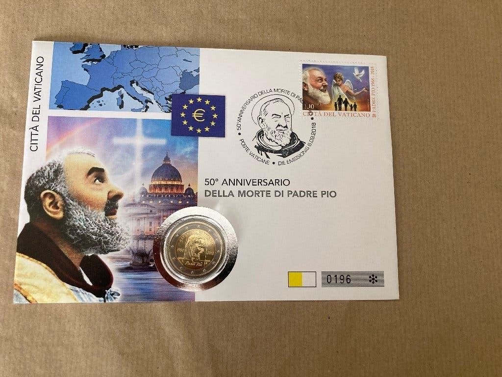 2 € Numisbrief. Vaticaan. 2018., Postzegels en Munten, Ophalen, Vaticaanstad, 2 euro, Losse munt