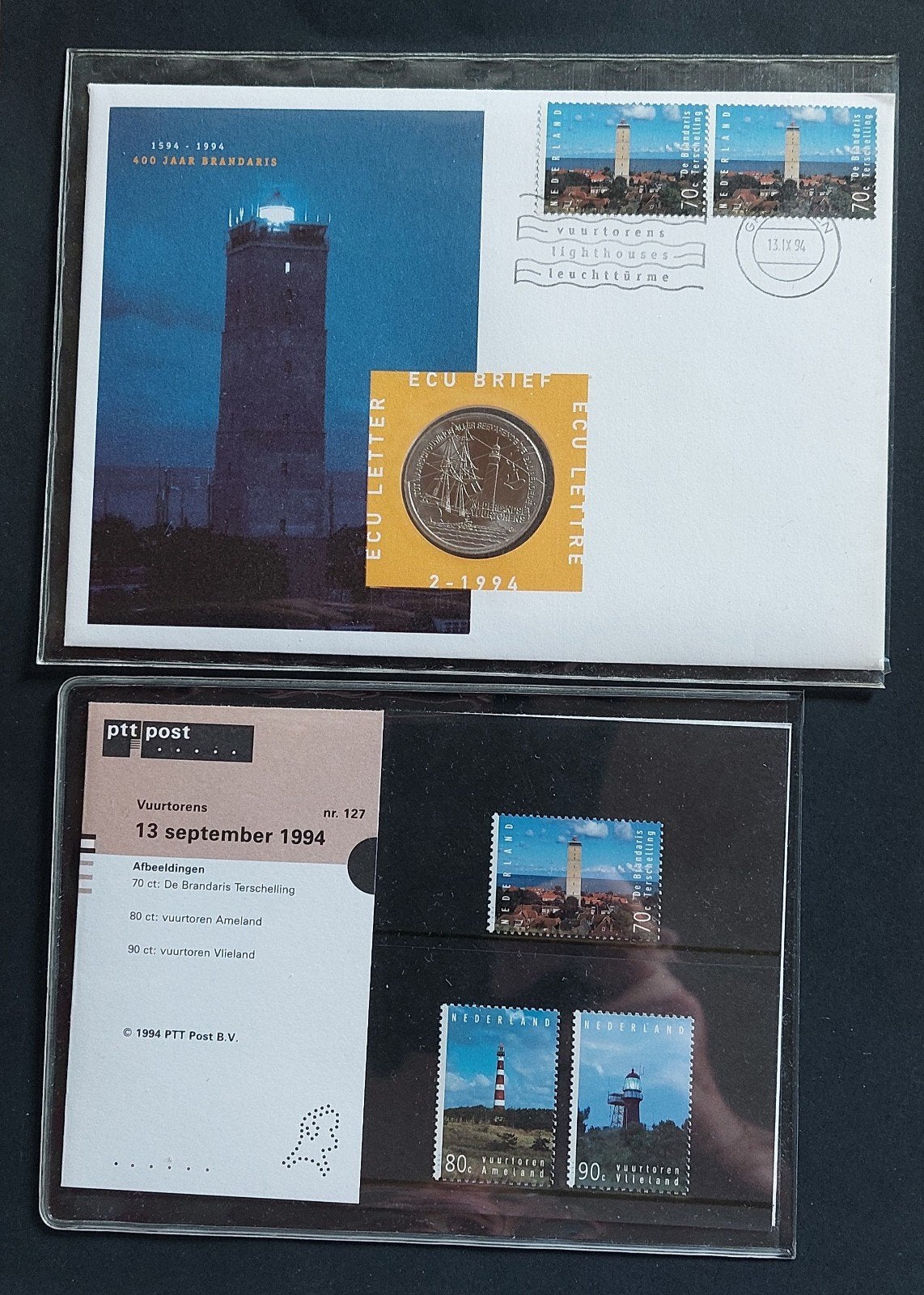 Ecu brief 2 en Postzegelmapje 127, Ophalen of Verzenden