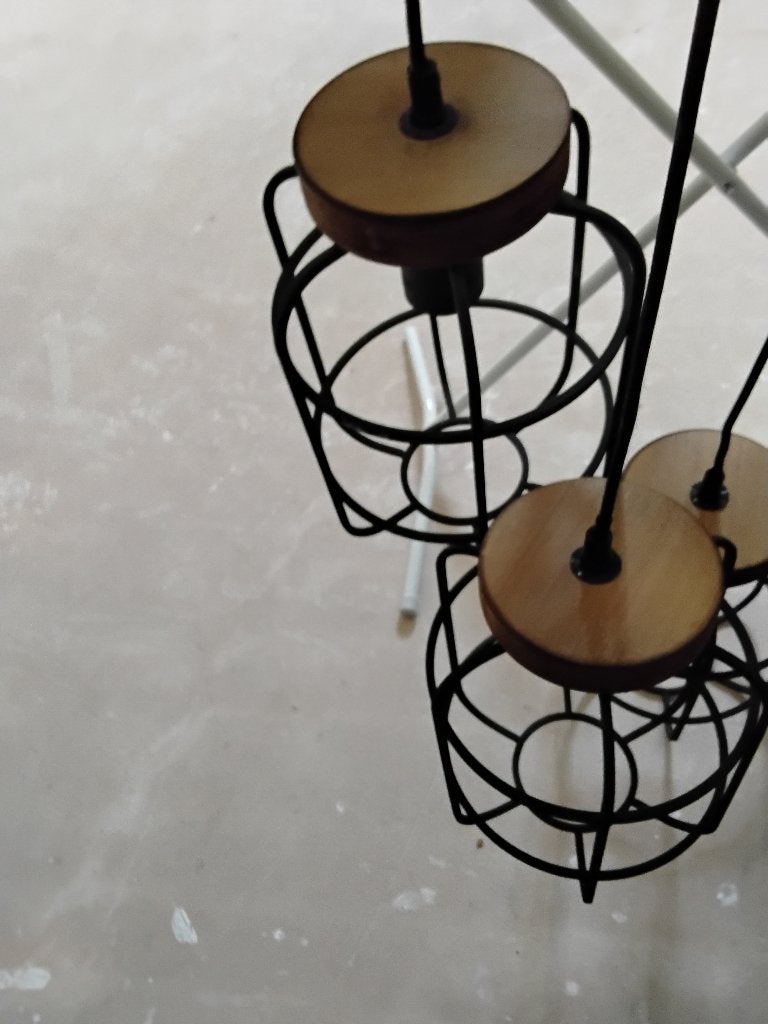 Hanglamp mangohout, Ophalen of Verzenden, Zo goed als nieuw