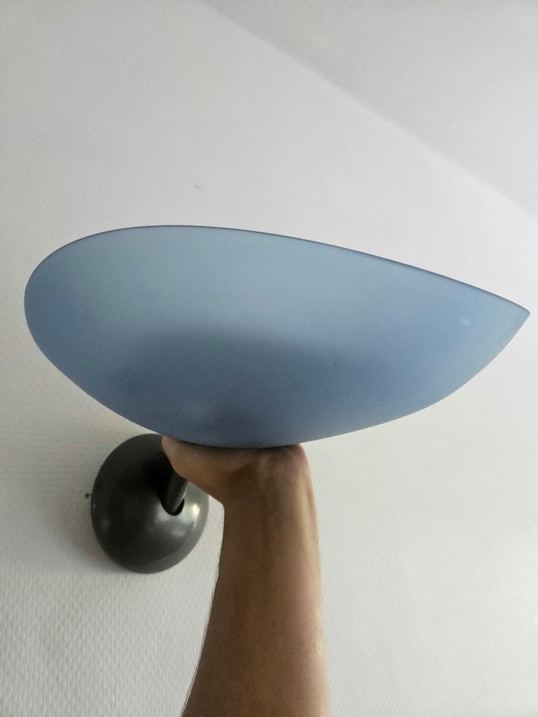 Vintage Artemide wandlamp, Ophalen, Gebruikt, Zwart, Glas