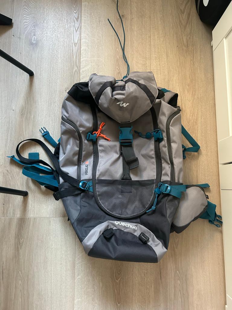 Quechua Forclaz 50L backpack, Zo goed als nieuw, Trekking, 60 cm of meer, Ophalen