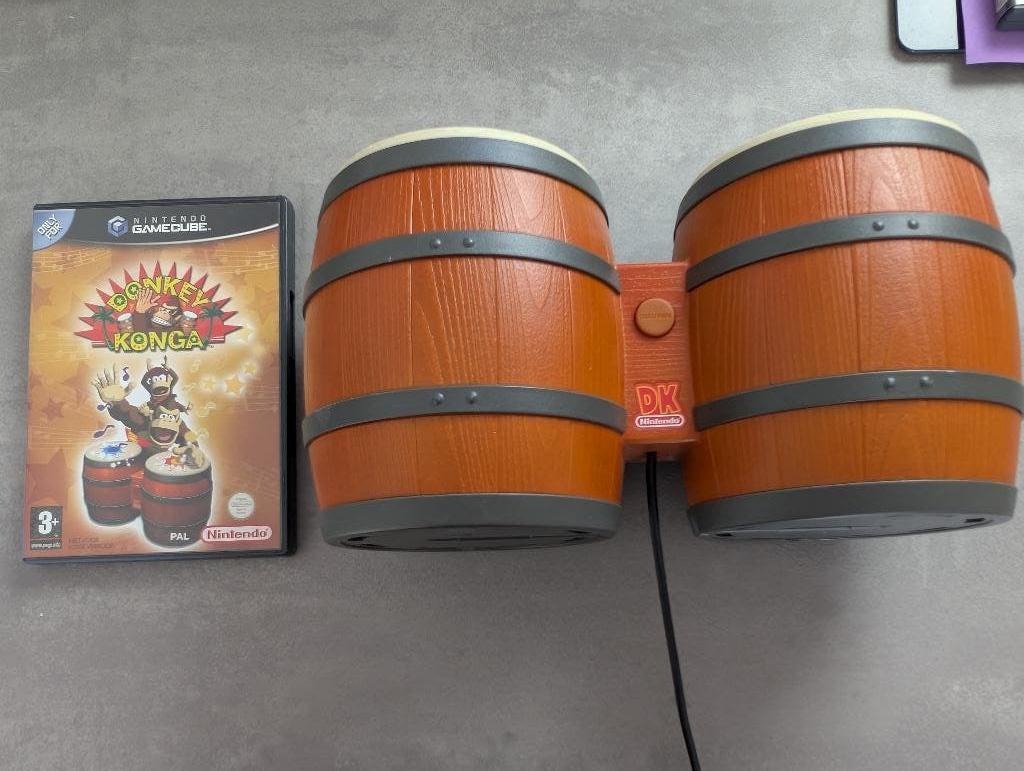 Donkey konga + donkey kong bongo's NGC, Spelcomputers en Games, Games | Nintendo GameCube, Zo goed als nieuw, 1 speler, Vanaf 3 jaar