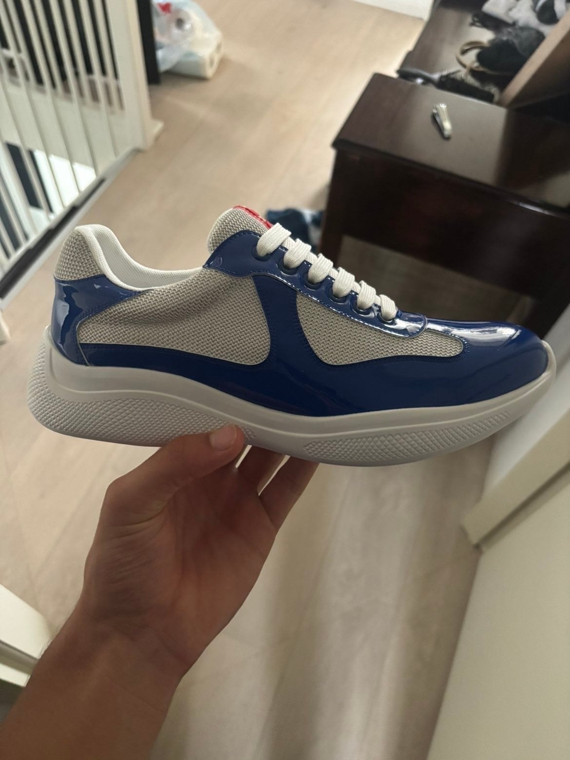 Foto 4 van Prada Cloudbust Thunder Sneakers - Blauw/Wit
