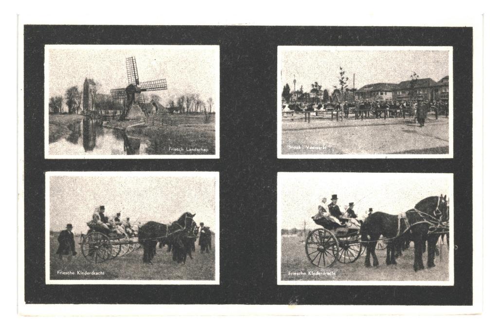 983763 Friesland Sneek Oude kaart maar gelopen 80+