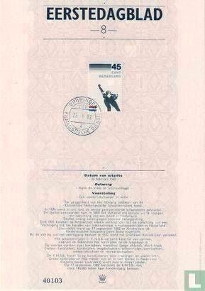 Eerstedagblad 8 - 100 jaar KNSB 1982, Ophalen of Verzenden