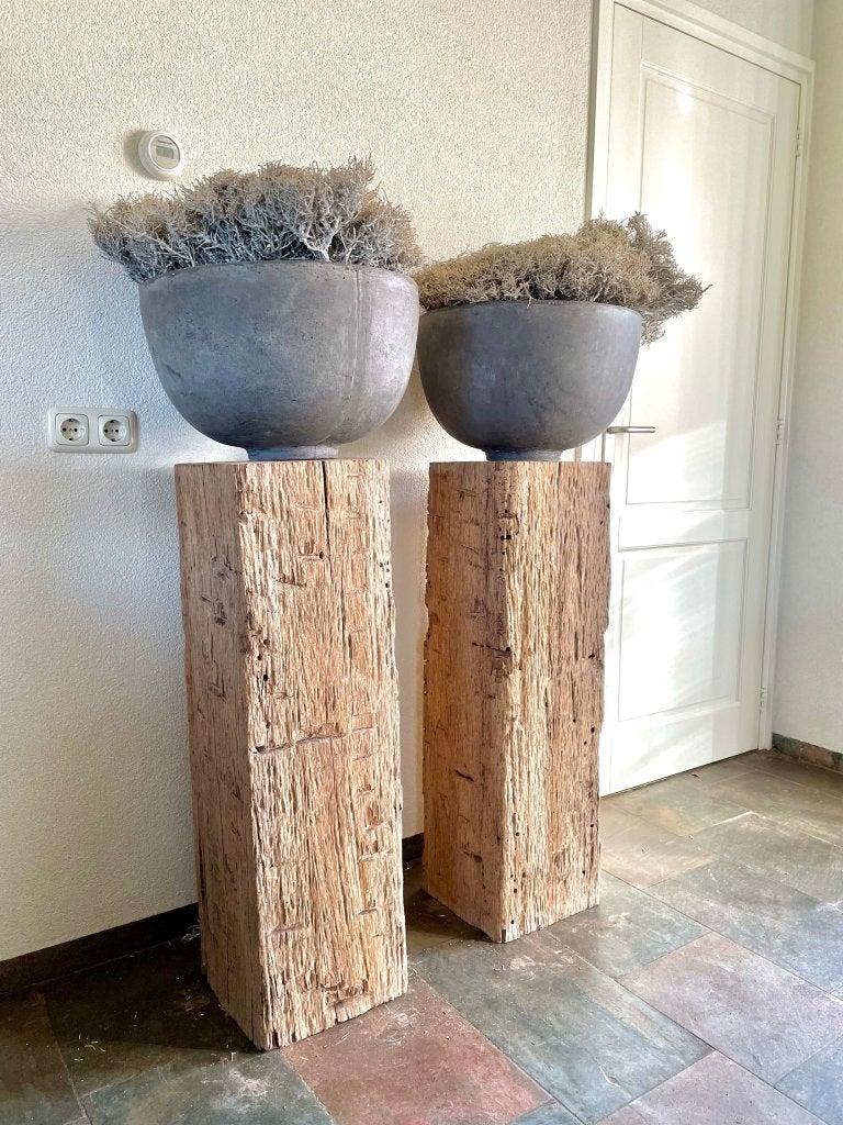 Houten pilaren, Ophalen, Nieuw