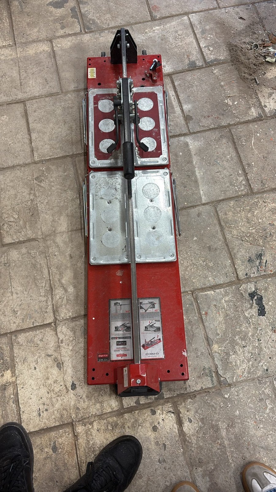 Giga-Cut Kristal Professionele Tegelsnijder 935 mm, Ophalen, Gebruikt, Overige merken, Snijgereedschap