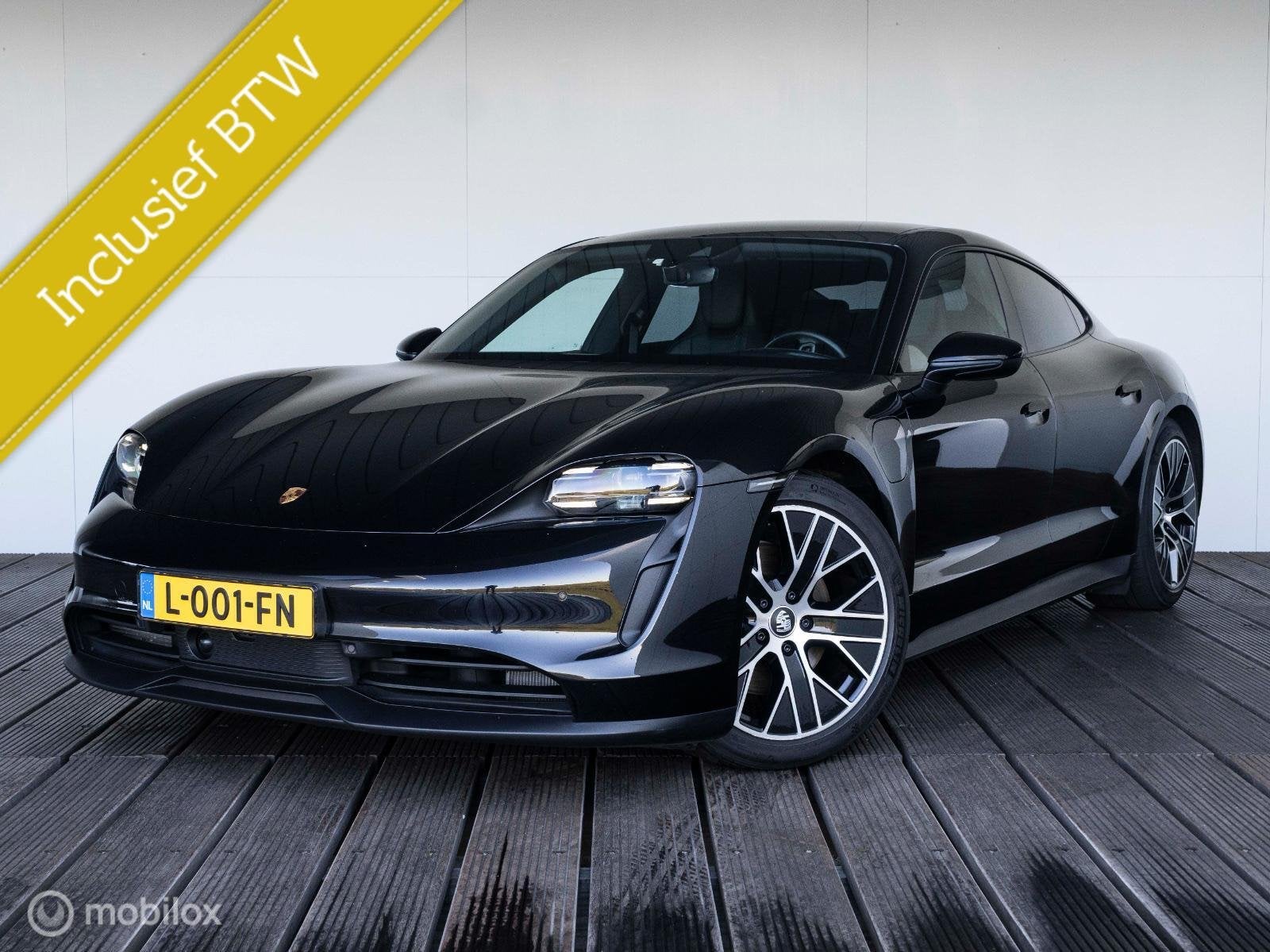 Porsche Taycan Performance 84 kWh SOH 86,7% ACCU GARANTIE, Auto's, Achterwielaandrijving, Gebruikt, 4 stoelen, Zwart