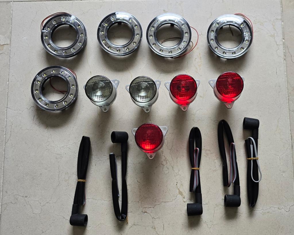 Hella led ringen met toebehoren morette achterlichten custom, Auto-onderdelen, Ophalen of Verzenden, Nieuw, Overige automerken