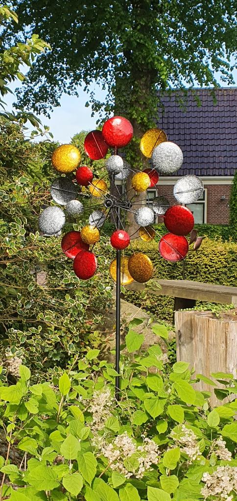 WINDMOLEN / GALAXY / 210 cm hoog, Tuin en Terras, Windwijzers en Windmolens, Huis en tuin decoratie Marie, Nieuw, Info@huisentuindecoratiemarie.nl