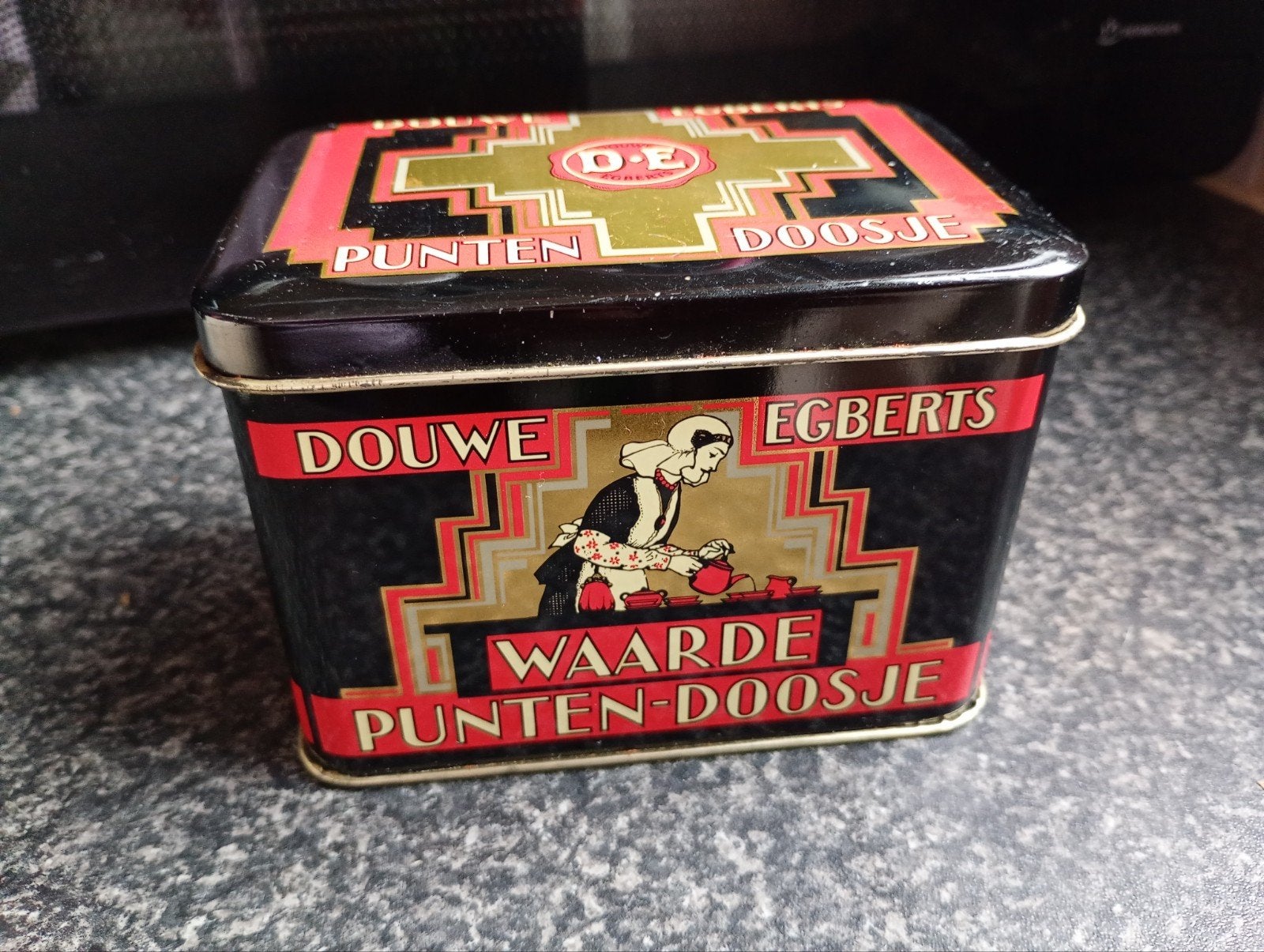Douwe Egberts Waarde Punten Doosje - Vintage Blik, Ophalen of Verzenden