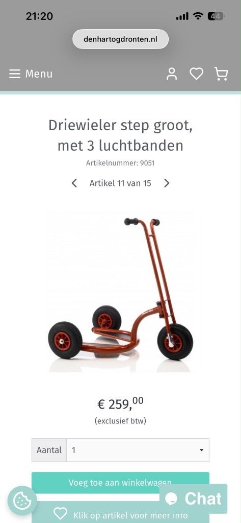 Aangepaste step, Ophalen, Gebruikt, Overige typen, Onbekend